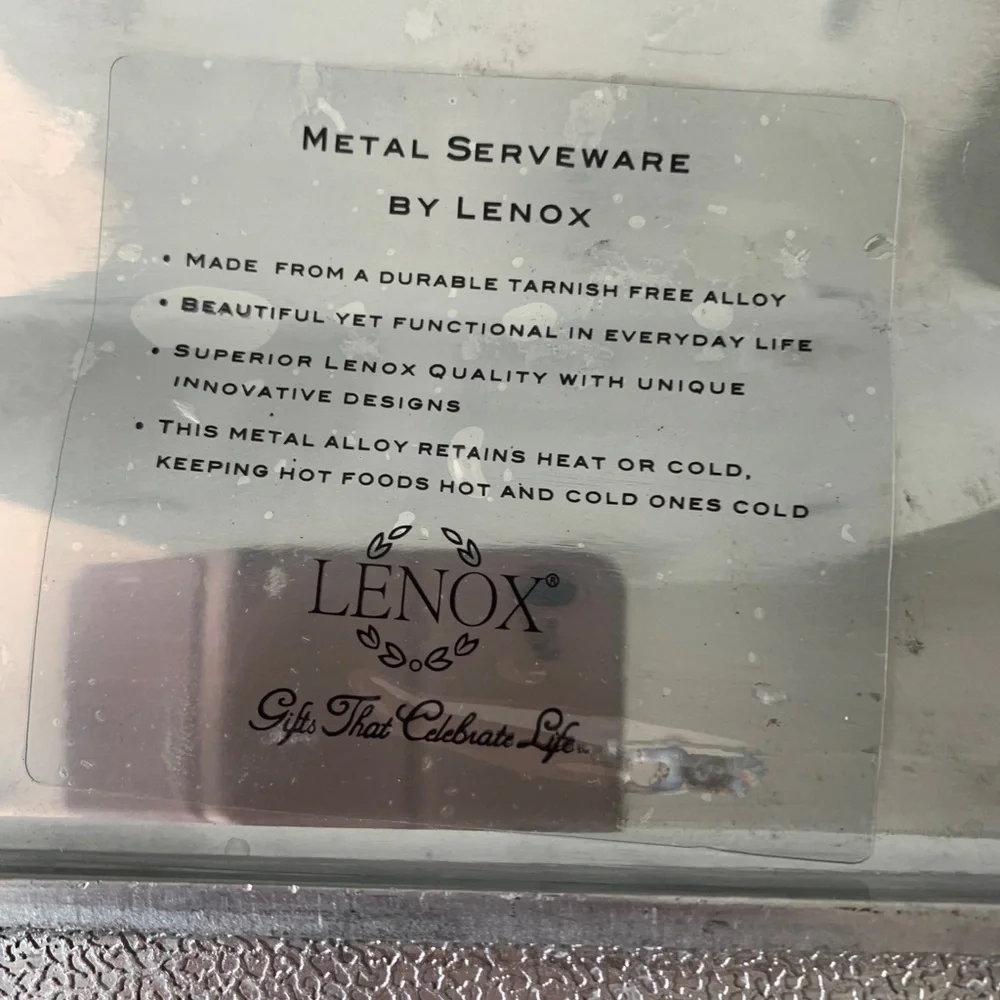 Lenox Decorative Silver color Square Tray